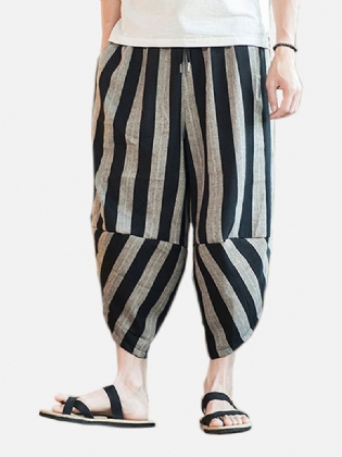 Herre Etnisk Stil Sommer Stripe Casual Bukser