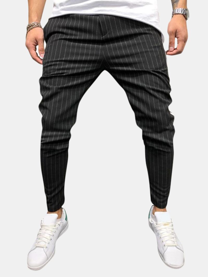 Herre Mode Stripe Letvægts Casual Bukser