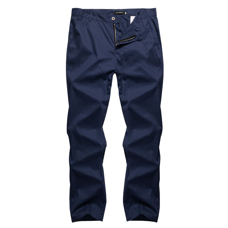 Herre Regular Fit Bukser Cargo Chino Business Casual Lange Bukser Slack Plus Størrelse