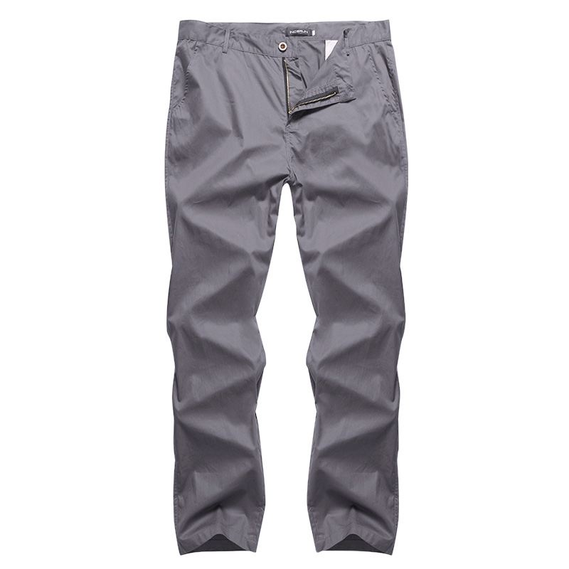 Herre Regular Fit Bukser Cargo Chino Business Casual Lange Bukser Slack Plus Størrelse