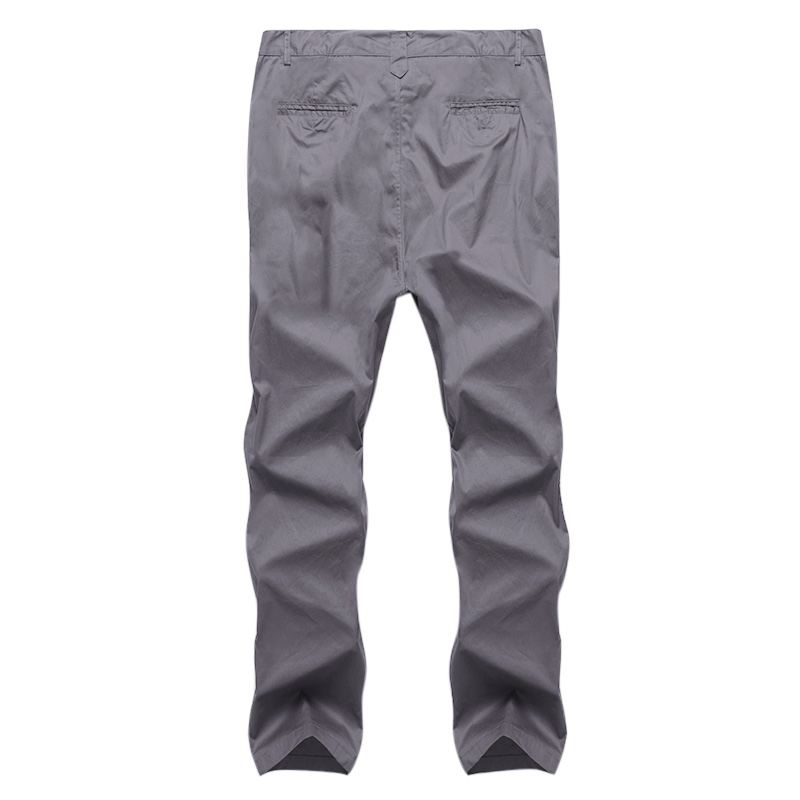 Herre Regular Fit Bukser Cargo Chino Business Casual Lange Bukser Slack Plus Størrelse