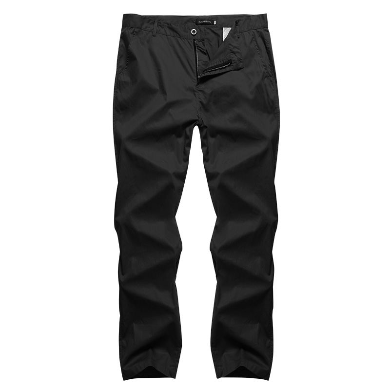 Herre Regular Fit Bukser Cargo Chino Business Casual Lange Bukser Slack Plus Størrelse