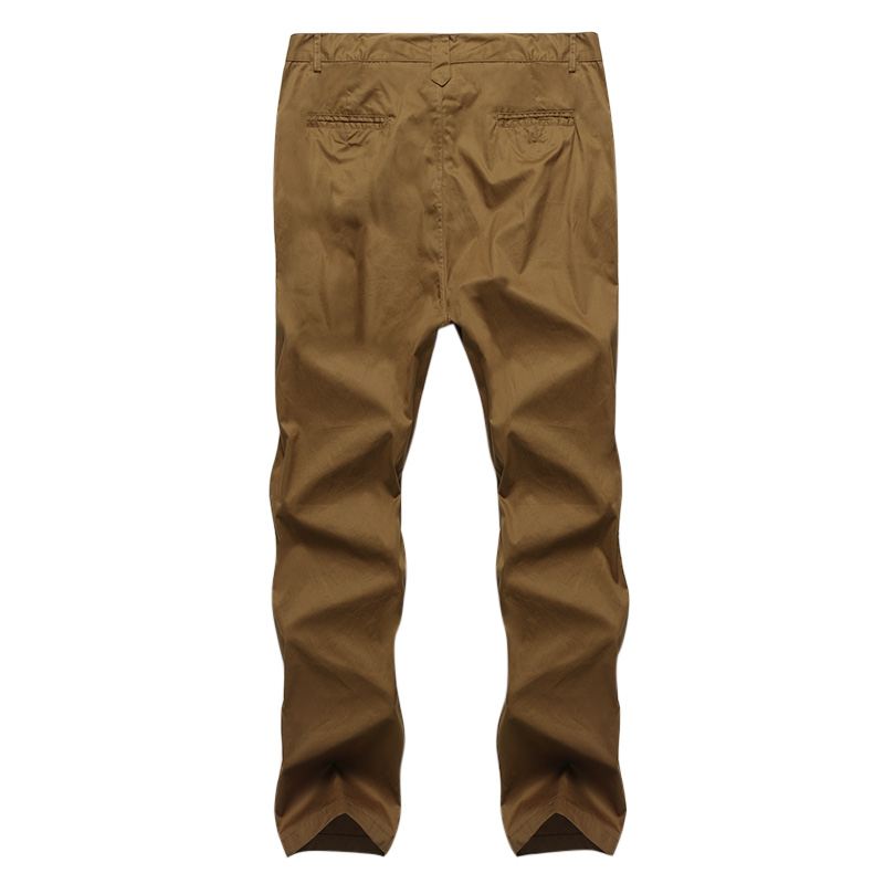 Herre Regular Fit Bukser Cargo Chino Business Casual Lange Bukser Slack Plus Størrelse