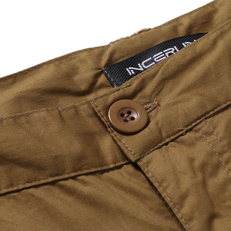 Herre Regular Fit Bukser Cargo Chino Business Casual Lange Bukser Slack Plus Størrelse