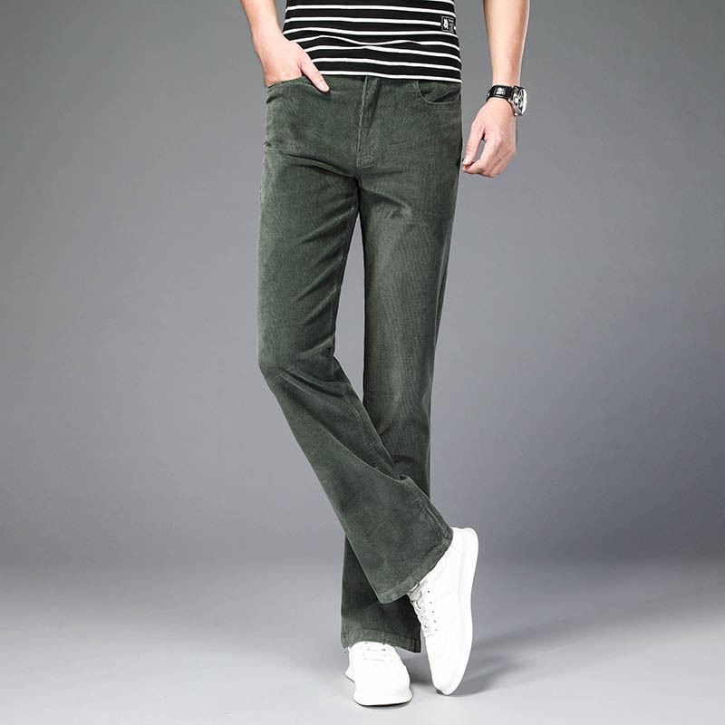 Koreansk Style Stretch Slim Flared Bukser