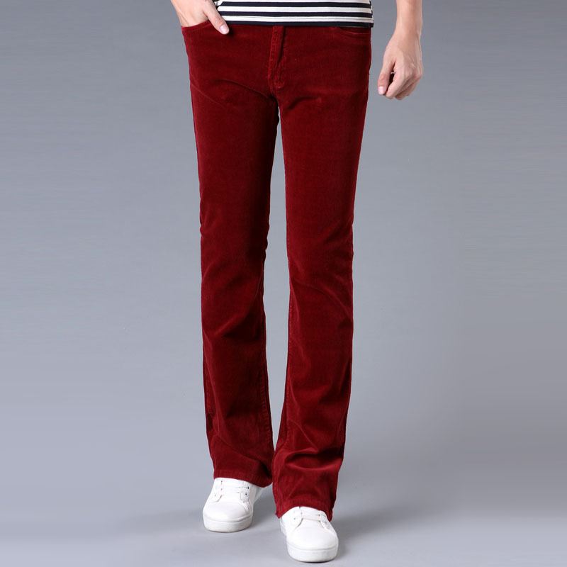 Koreansk Style Stretch Slim Flared Bukser