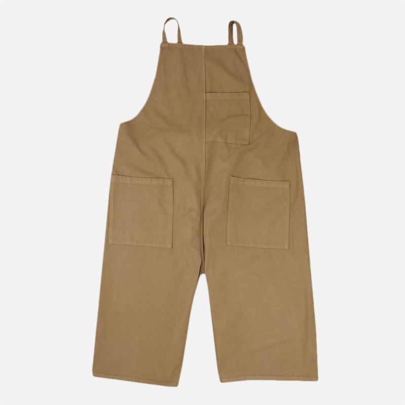 Mænd 100% Bomuld Multilommer Brede Straight Fit Bib Pants