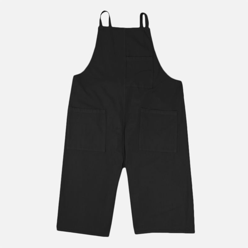 Mænd 100% Bomuld Multilommer Brede Straight Fit Bib Pants