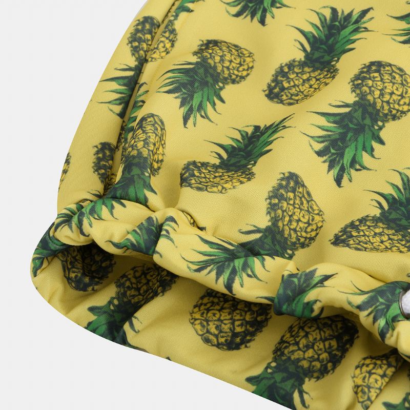 Mænd Ananas Printet Hawaiian Style Bomuld Casual Bukser