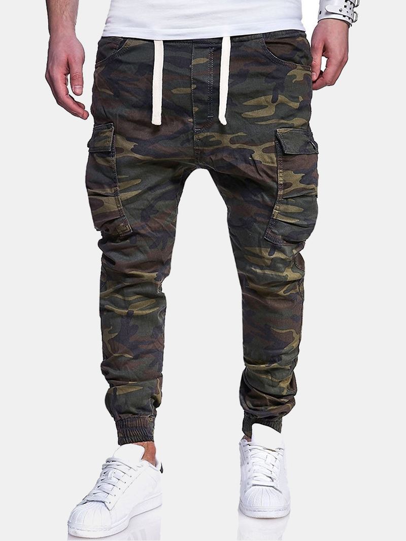 Mænd Camouflage Printede Casual Bukser Joggingbukser