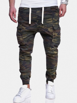 Mænd Camouflage Printede Casual Bukser Joggingbukser