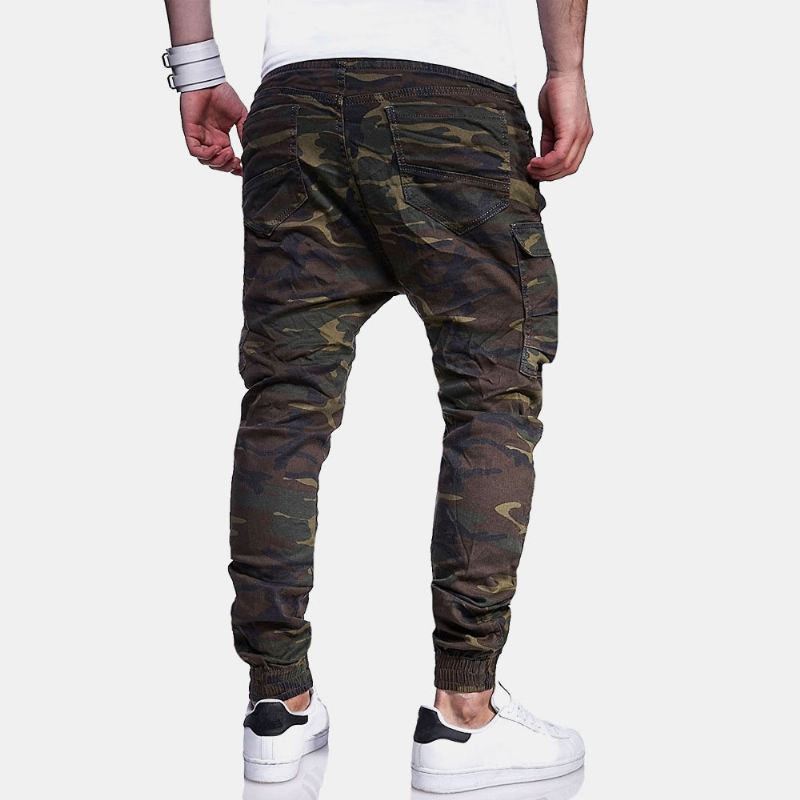 Mænd Camouflage Printede Casual Bukser Joggingbukser