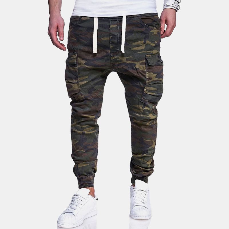 Mænd Camouflage Printede Casual Bukser Joggingbukser