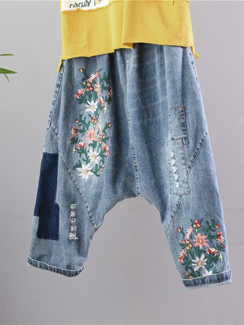 Patchwork Broderi Vintage Jeans