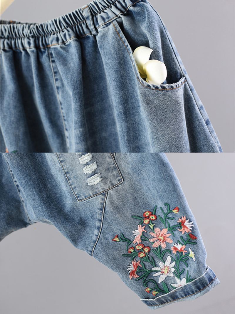 Patchwork Broderi Vintage Jeans