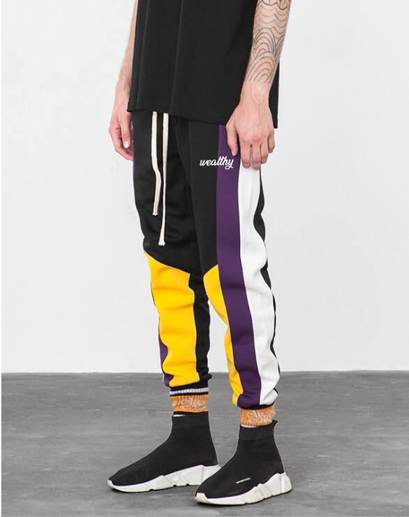 Skinny Hip Hop Mode Mænd Cargo Bukser Casual Ankellang Harem Jogger Elastisk Talje Herre Casual Sweatpants