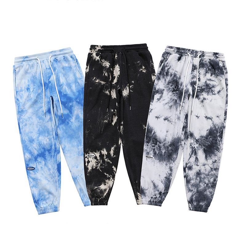 Tie-dye Ink Løstsiddende National Trend Casual Bukser