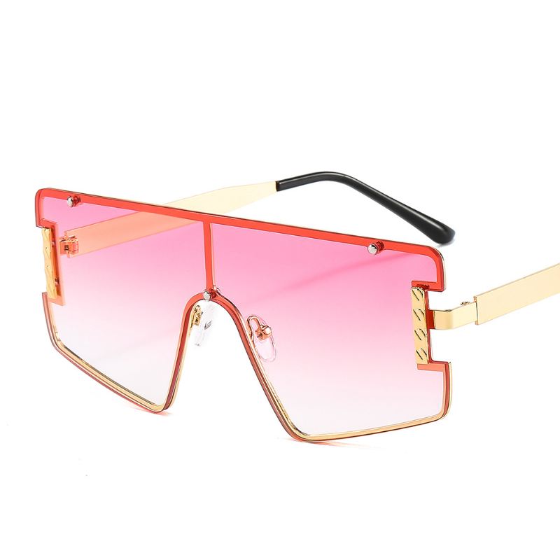 Goggle Pc Gradients Lens Golden Frame Brand Designer High-end Solbriller