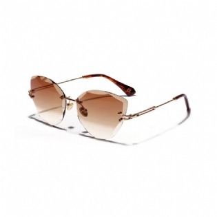 Kat Eye Retro Solbriller Dame Diamond Cut Briller