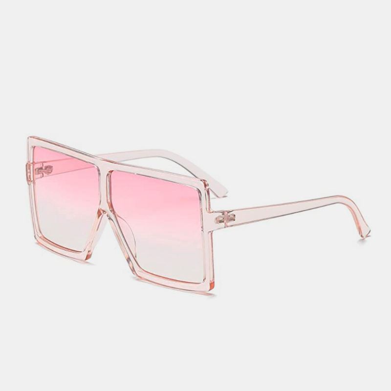 Kvinder Vintage Oversize Square Frame Multi-color Mode Uv-beskyttelse Solbriller