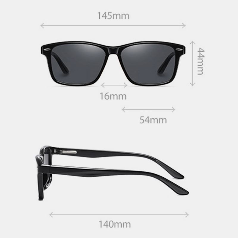 Mænd Super Light Full Frame Wide Frame Outdoor Vintage Driving Uv Protection Solbriller