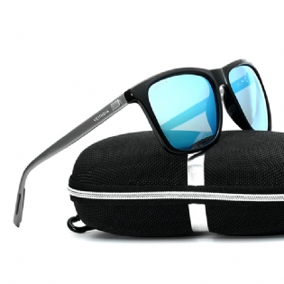 Mænd Vintage Uv400 Solbriller Firkantet Stel Udendørs Kørebriller