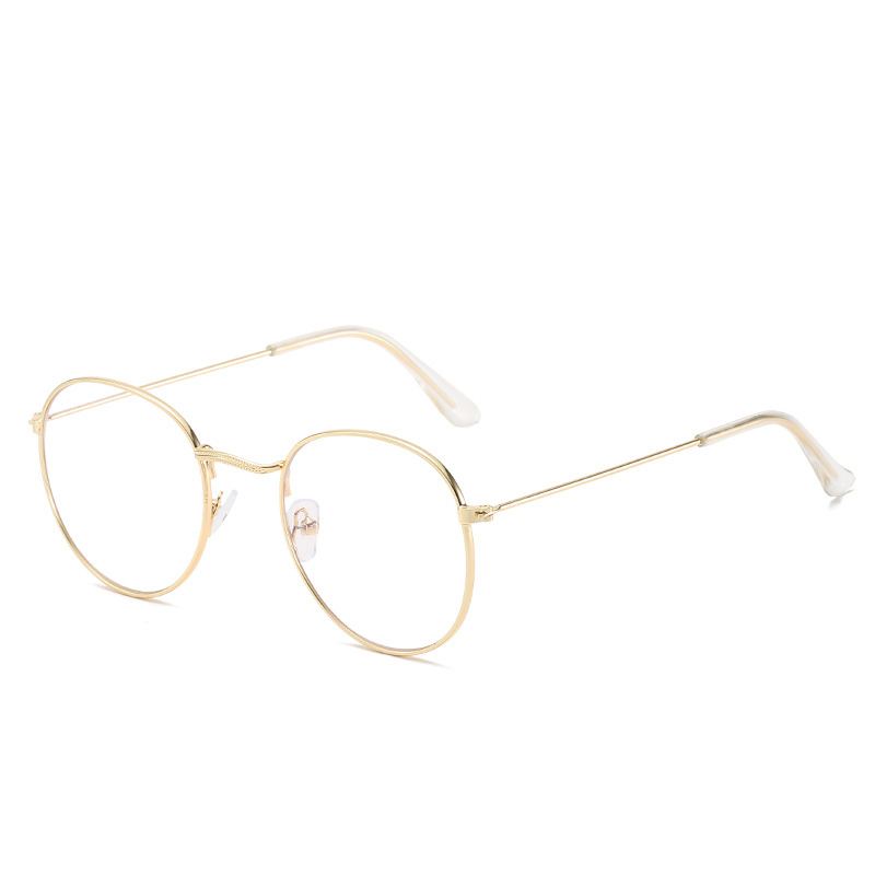 Metalstel Briller Til Kvinder Vintage Anti Blå Blokerende Optiske Briller Metal Almindelig Brille Oculos Luksus Gafas Lunette