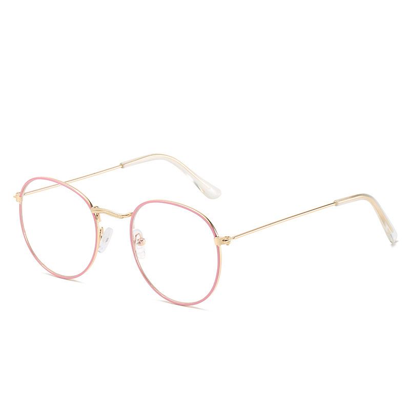 Metalstel Briller Til Kvinder Vintage Anti Blå Blokerende Optiske Briller Metal Almindelig Brille Oculos Luksus Gafas Lunette