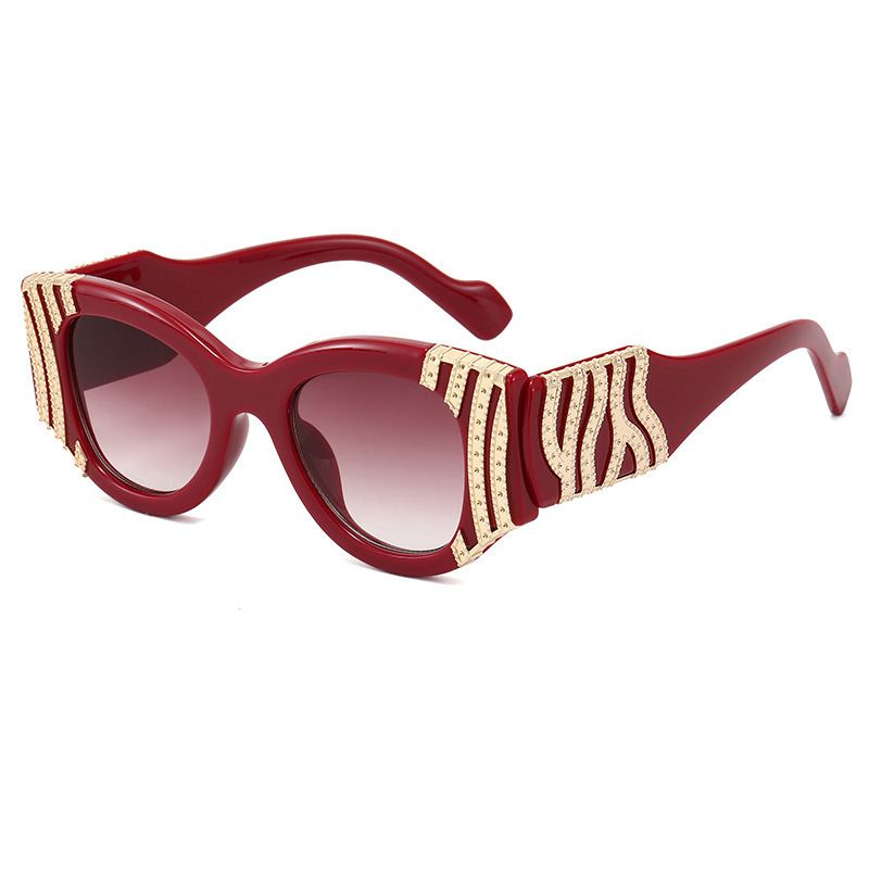 Kejserlig tale udmelding Net Røde Solbriller Kvinde Trend Mode Solbriller Kvinde Leopard Briller |  Damemode Accessories