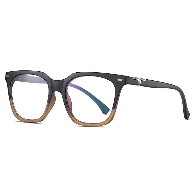 Retro Big Frame Fladt Spejl Kan Udstyres Med Myopia Unisex