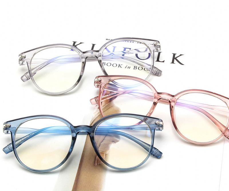 Transparent Jelly Color Brillestel Retro Frame Spejl