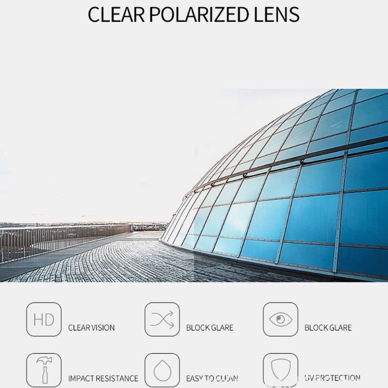 Unisex Gradient Lens Transparent Full Frame Uv-beskyttelsescoated Solbriller