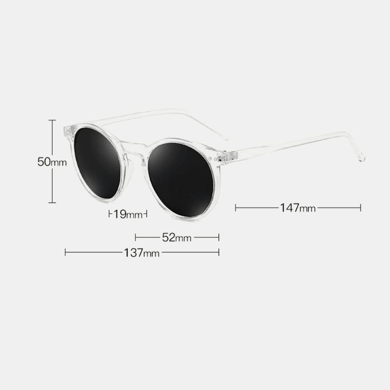 Unisex Gradient Lens Transparent Full Frame Uv-beskyttelsescoated Solbriller