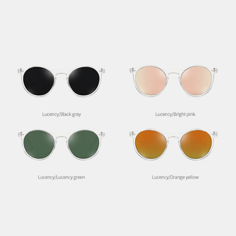 Unisex Gradient Lens Transparent Full Frame Uv-beskyttelsescoated Solbriller