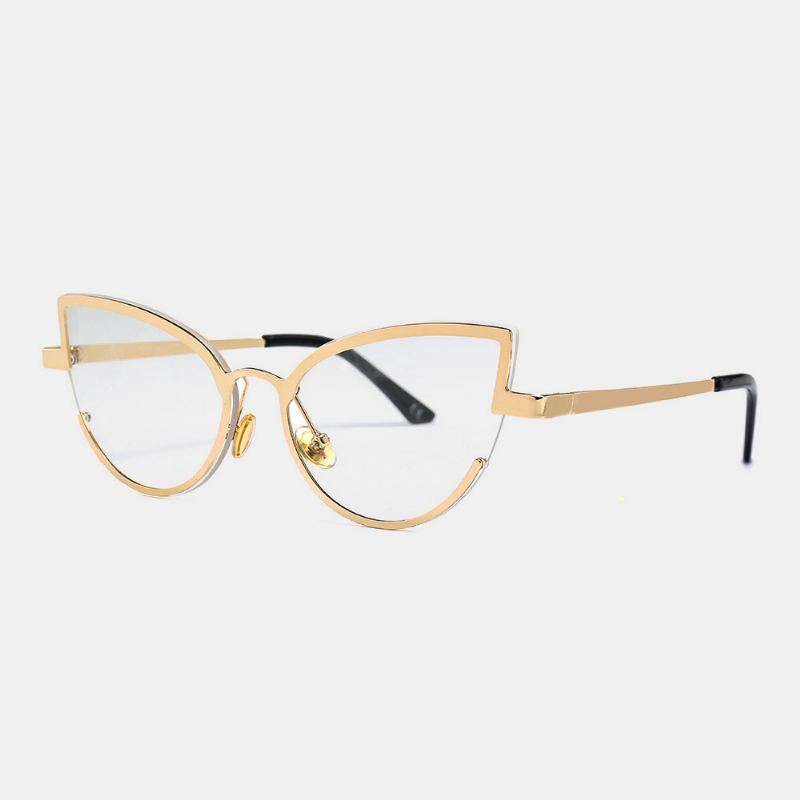 Unisex Metal Cat-eye Lille Stel Farverigt Linse Anti-uv Solbriller