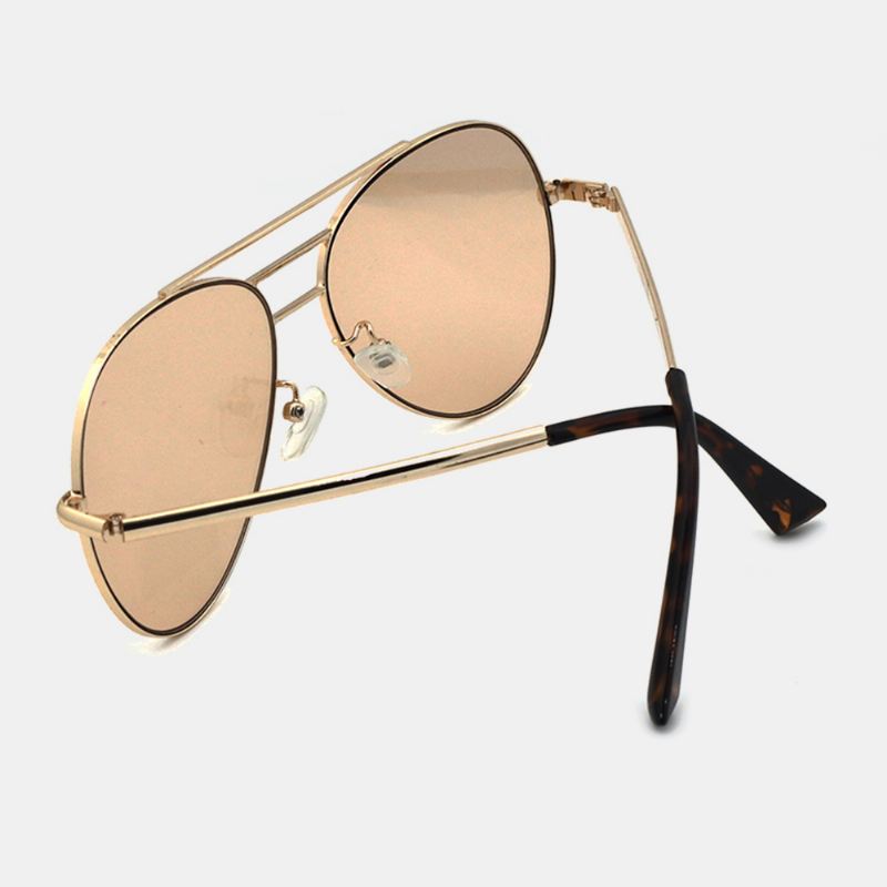 Unisex Metal Narrow Rim Full Frame Mode Casual Uv-beskyttelsessolbriller