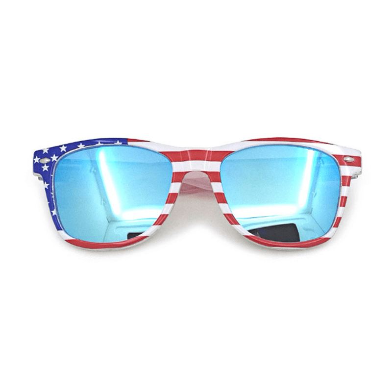 Unisex Patriotic Polarspex 80'er Retro Trendy Stilfulde Solbriller