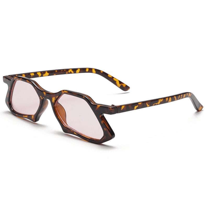 Uv400 Irregular Personality Leopard Med Tryk Solbriller