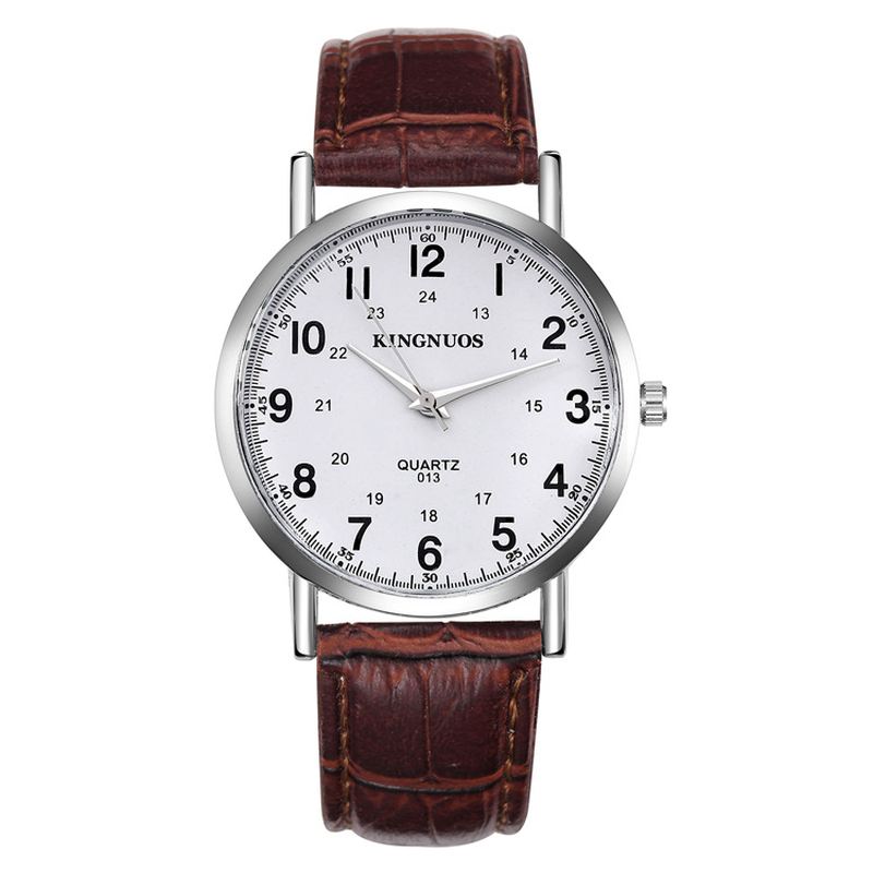 Casual Style Clock Herre Armbåndsur Business Style Vandtæt Quartz Watch