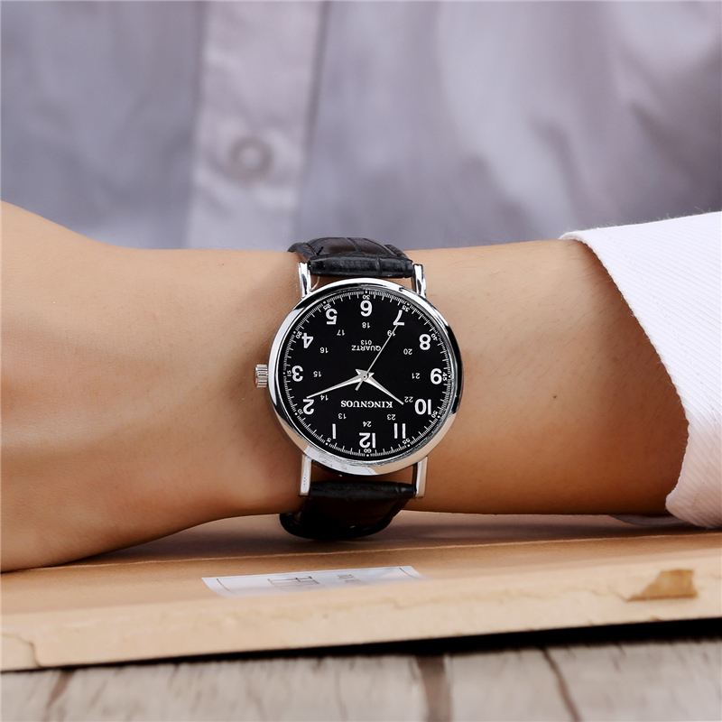 Casual Style Clock Herre Armbåndsur Business Style Vandtæt Quartz Watch