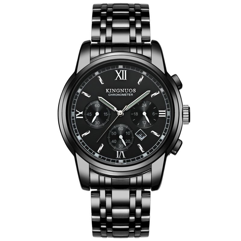 Casual Style Mænd Armbåndsur Fuld Steel Quartz Watch