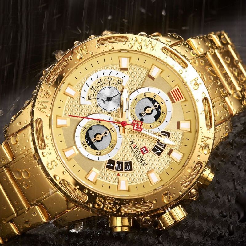 Chronograph Business Style Herreur Luminous Display Quartz Watch