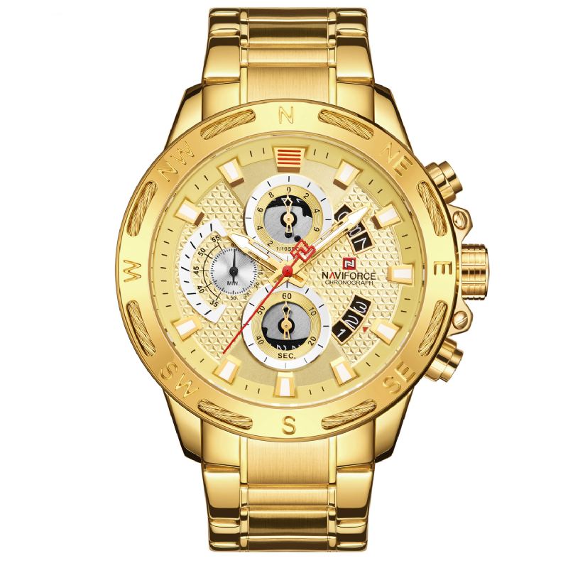 Chronograph Business Style Herreur Luminous Display Quartz Watch