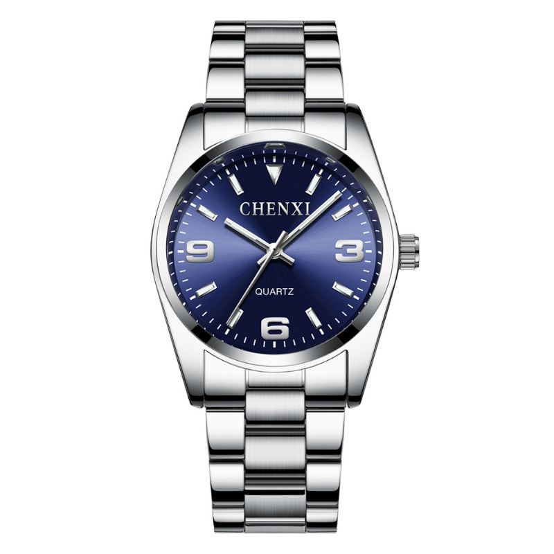 Fuldt Stål Vandtæt Par-armbåndsur Business Style Quartz Watch