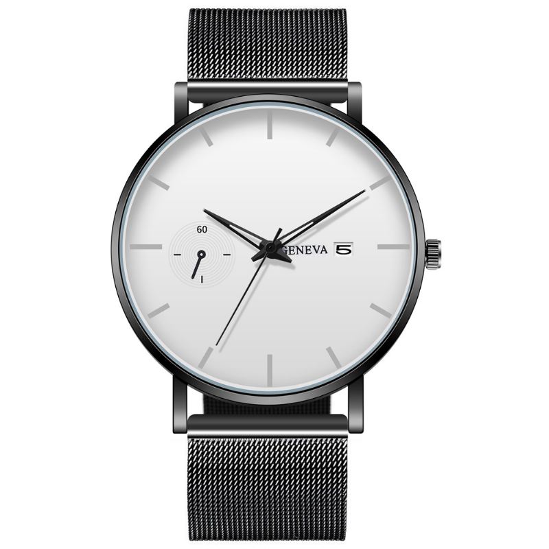 Mænd Dekorativ Lille Urskive Dato Vis Mode Mænd Quartz Watch