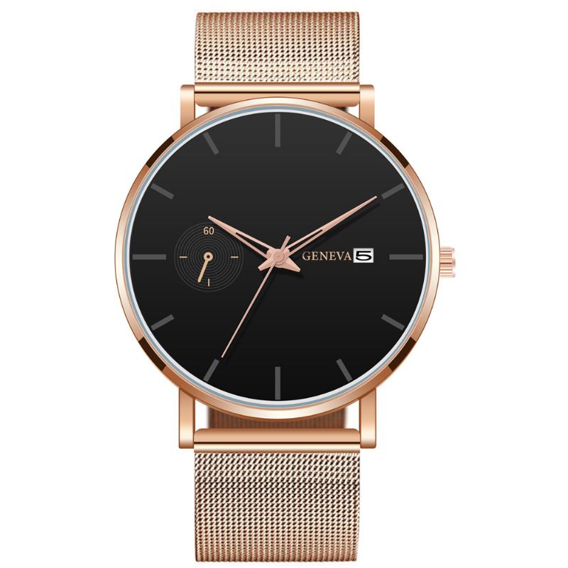 Mænd Dekorativ Lille Urskive Dato Vis Mode Mænd Quartz Watch