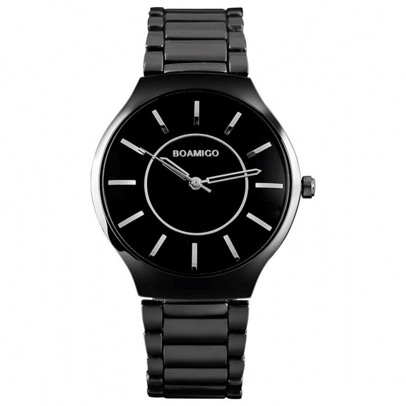 Mænd Fuld Metalrem Simple Dial Casual Style Vandtæt Watch Quartz Watch