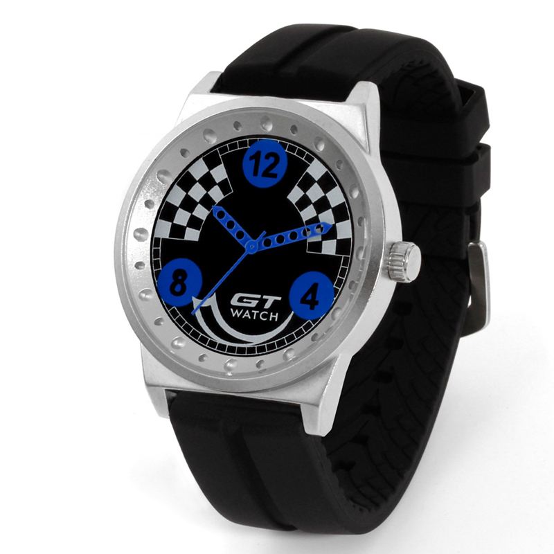 Mænd Sport Mode Silica Gel Strap Racing Car Style Quartz Armbåndsur