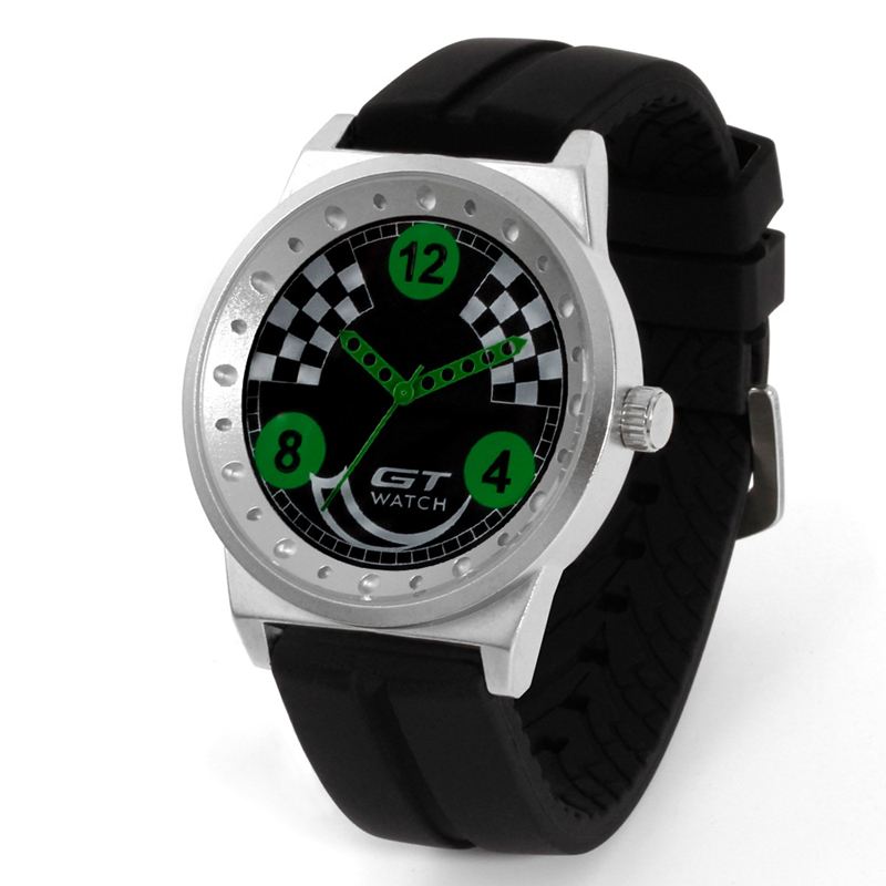 Mænd Sport Mode Silica Gel Strap Racing Car Style Quartz Armbåndsur