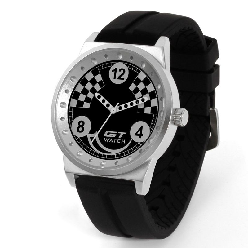 Mænd Sport Mode Silica Gel Strap Racing Car Style Quartz Armbåndsur